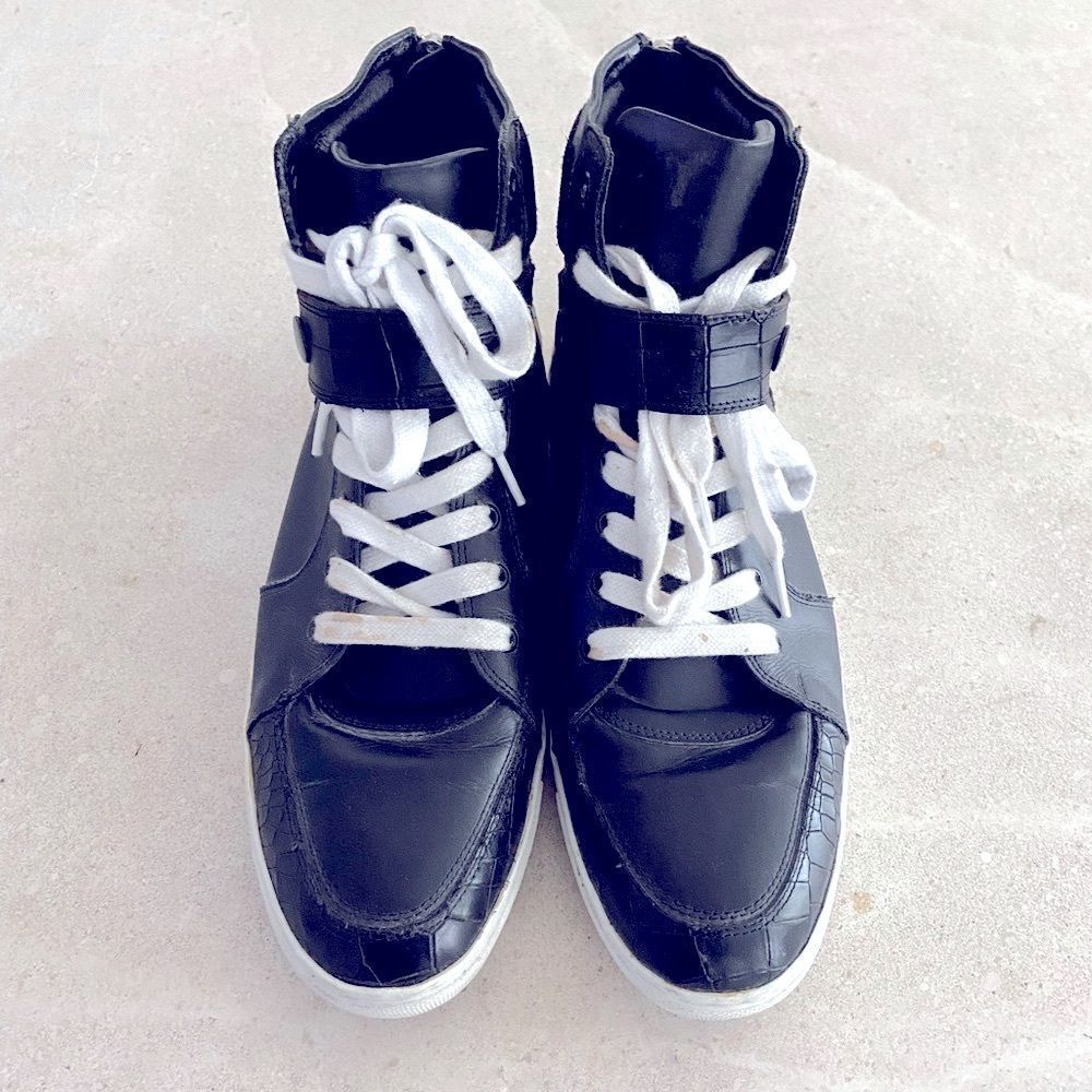 Korean Designer high top sneaker boot size us 9.5 final sale 🛍​​​​​